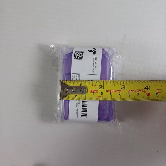 Quwei Pocket Pharmacy With Medicine Labels NEW Purple -Pill Box -Mini Organizer - Picture 8 of 9